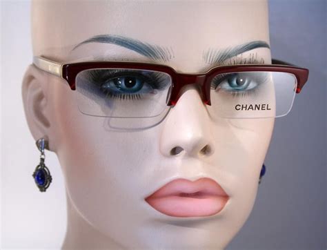 red chanel glasses frame|chanel rimless glasses.